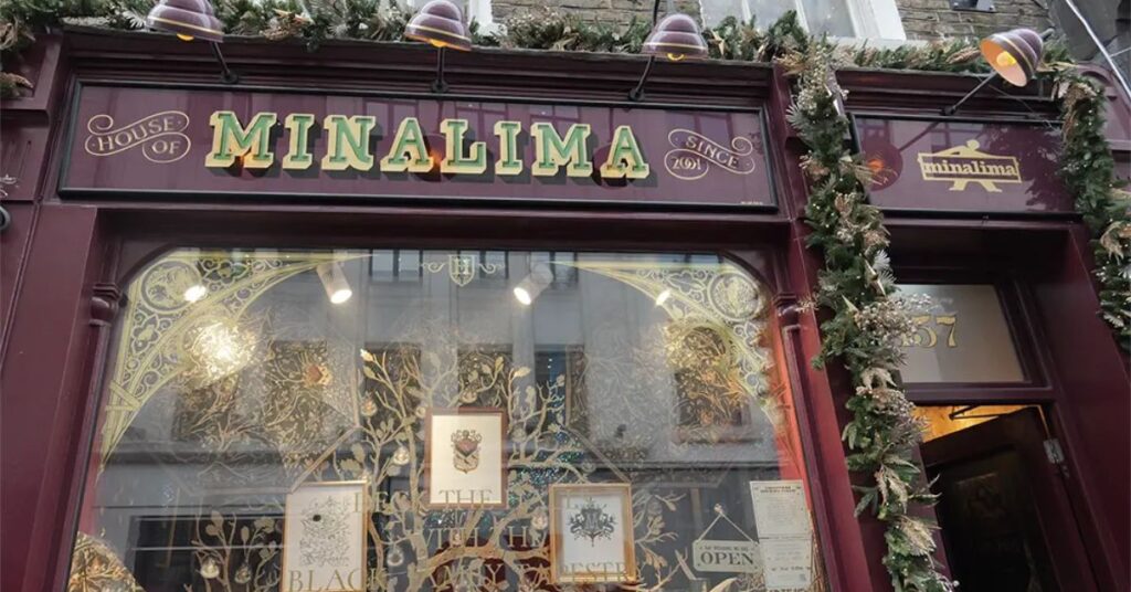 Exterior of MinaLima store in London