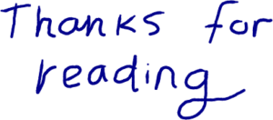 handwritten note saying 'thanks for reading' written on monday.com forms