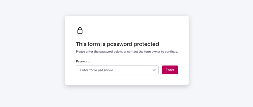 This form is password protected