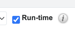 Run time tick box sugarcrm screenshot