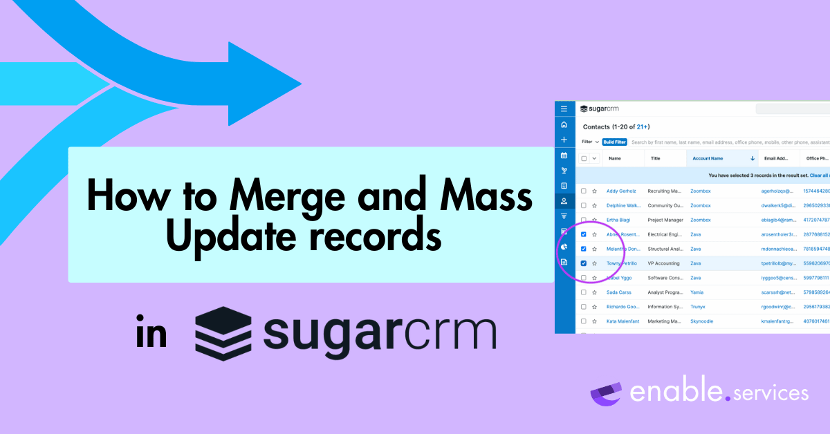 How to Merge and Mass Update records in SugarCRM