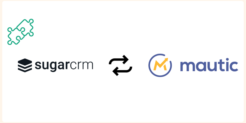 graphic showing SugarCRM and Mauticintegration